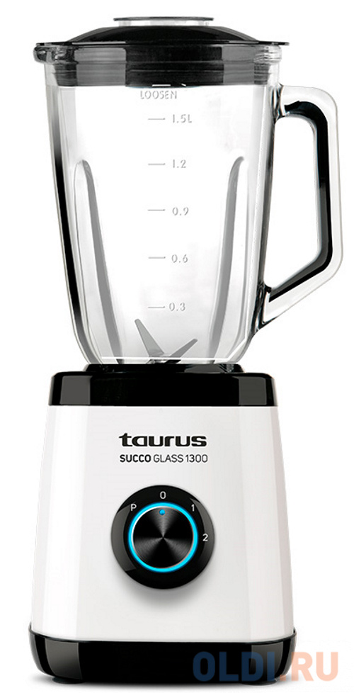 Блендер стационарный Taurus Succo Glass 1300 1300Вт белый
