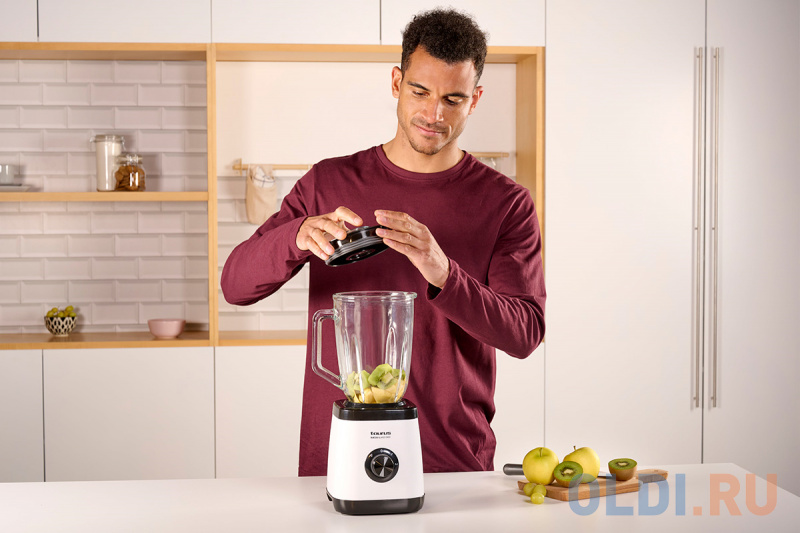 Блендер стационарный Taurus Succo Glass 1300 1300Вт белый фото
