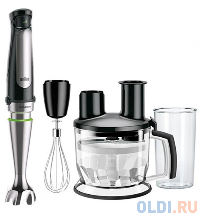 

Блендер погружной Braun MQ7075X 850Вт чёрный, Черный