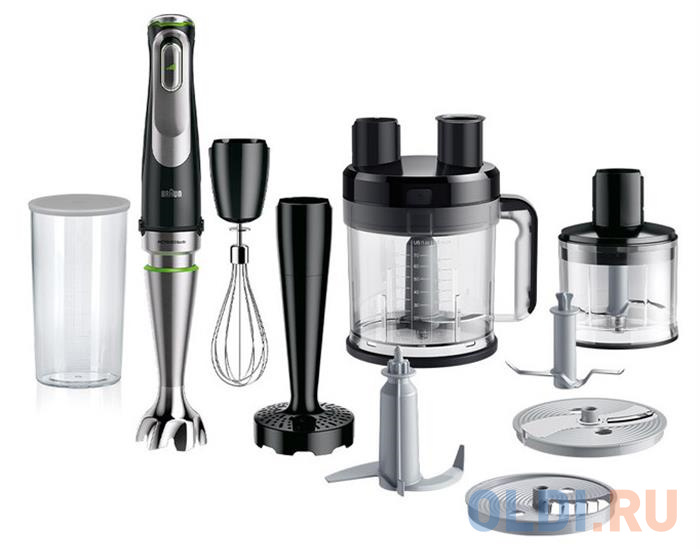 

Блендер погружной Braun MQ9187XLI 1200Вт чёрный, Черный