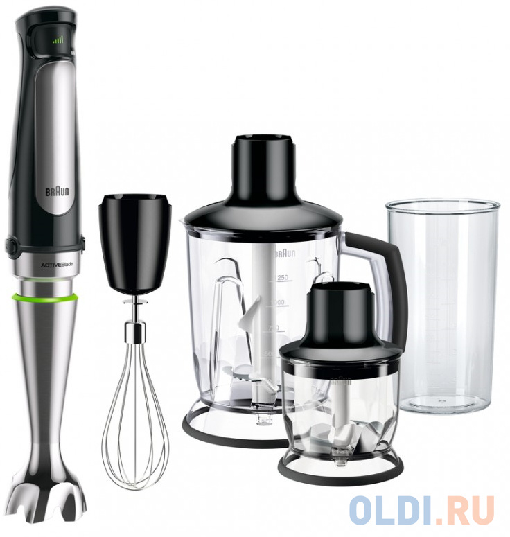 

Блендер погружной Braun MQ7045 850Вт чёрный, Черный