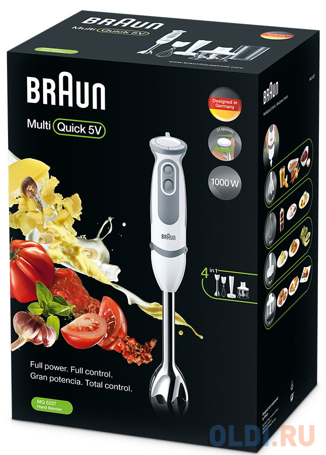 Блендер погружной Braun MQ5237WH 1000Вт белый Вид№6