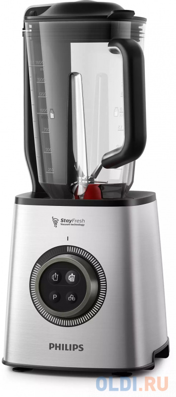 

Блендер стационарный Philips HR3756/00 1400Вт чёрный серебристый, Серебристый/черный