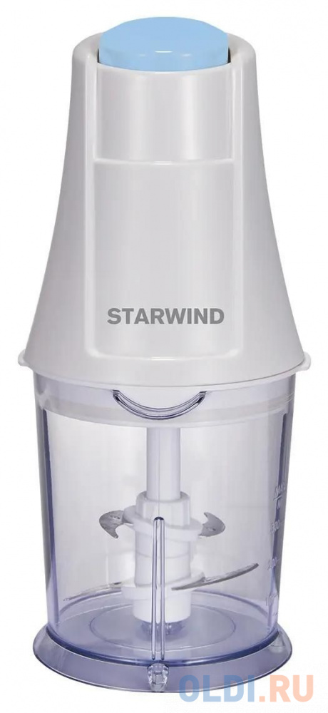 

Измельчитель электрический Starwind SCP1011 0.36л. 250Вт белый/бирюзовый