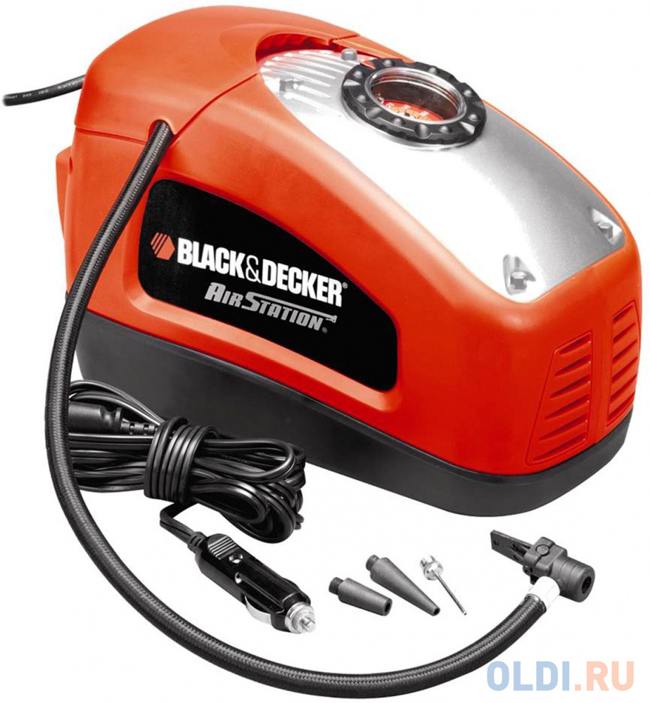 

Компрессор BLACK & DECKER ASI300 автомобильный 14атм (200psi) питание от 12в и 220в