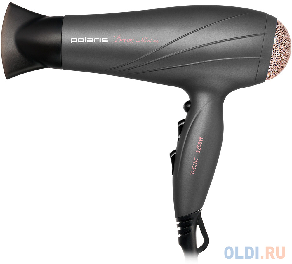 

Фен Polaris PHD 2248Ti 2200Вт розовый маренго