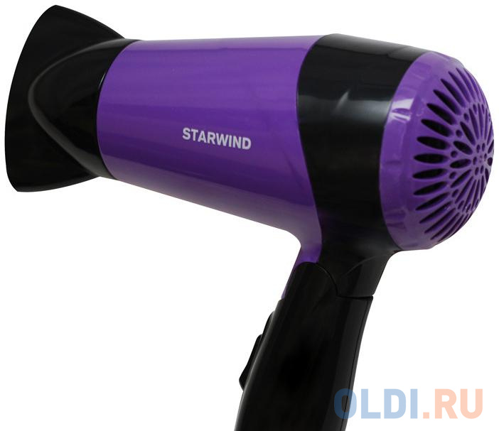 Фен StarWind SHP6102 1600Вт фиолетовый чёрный фото