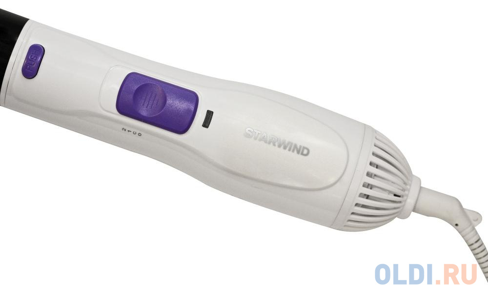 Фен-щетка Starwind SHP8502 1000Вт белый/фиолетовый фото