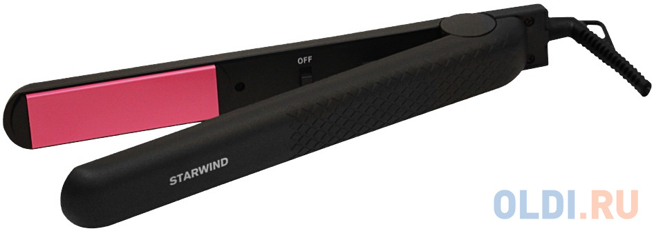 Выпрямитель Starwind SHE5500 25Вт черный/розовый (макс.темп.:200С) - фото 1
