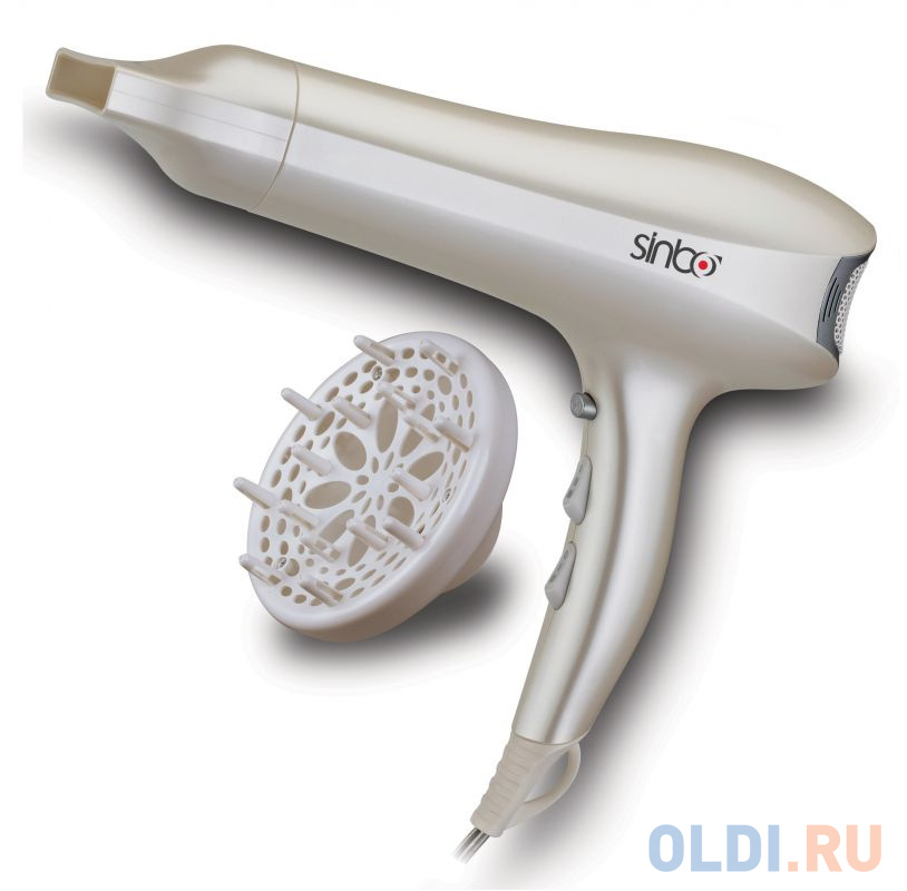 

Фен Sinbo SHD 7063, 2200Вт, бежевый
