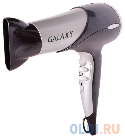 Фен GALAXY GL4306 2000 чёрный серебристый GL 4306 - фото 1