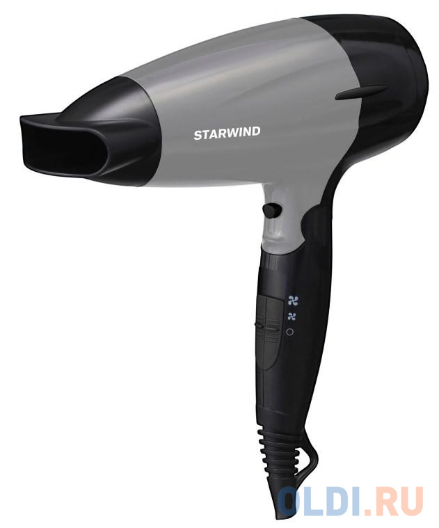Фен Starwind SHD 6110 2000Вт черный/серебристый - фото 1