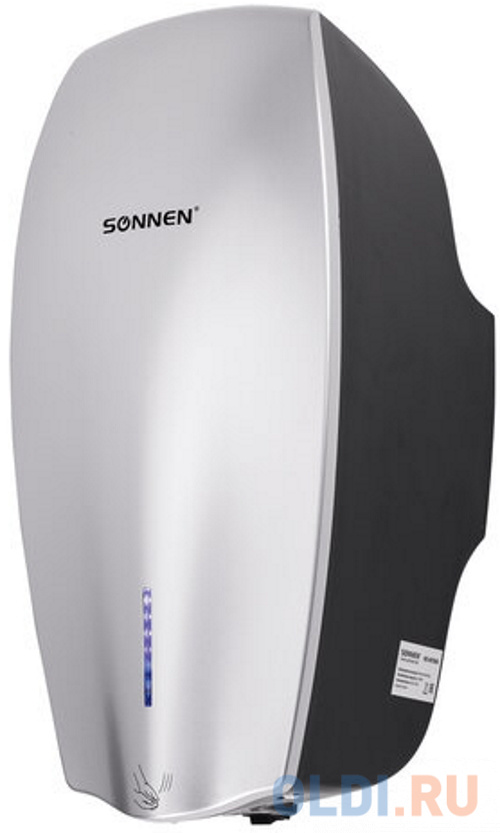 Сушилка для рук Sonnen HD-M789G 1200Вт белый чёрный чайник sonnen kt 1776 2200 вт чёрный горчичный 1 7 л пластик