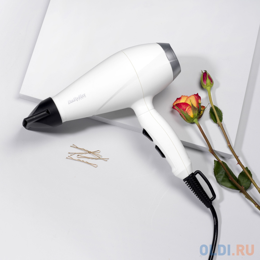 Фен Babyliss 6704WE 2000Вт белый/серебристый Вид№6