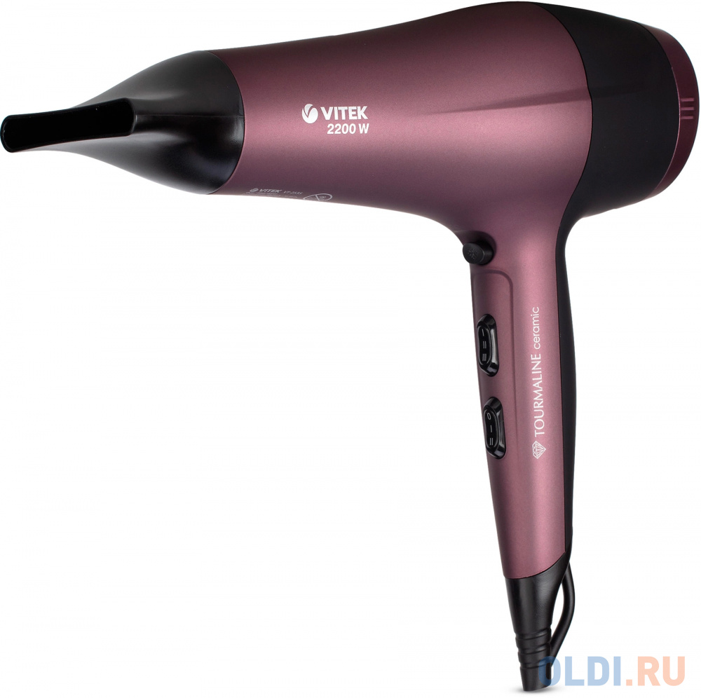 Фен Vitek VT-2535, 2200Вт, разноцветный