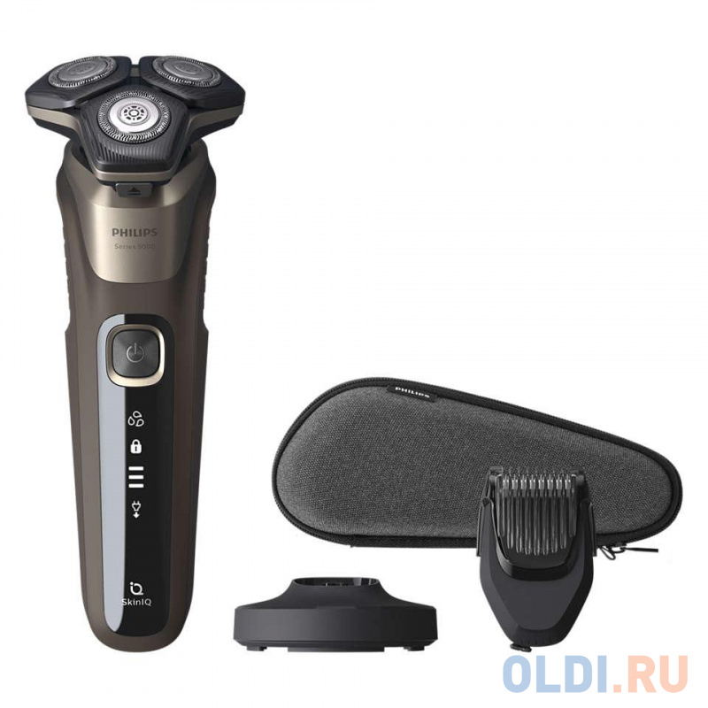 

Бритва роторная Philips S5589/38 реж.эл.:3 питан.:аккум. коричневый
