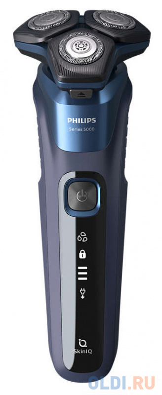 

Бритва роторная Philips S5585/30 питан.:аккум. синий