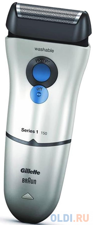 

Бритва сетчатая Braun 150 S1 реж.эл.:1 питан.:аккум. серебристый