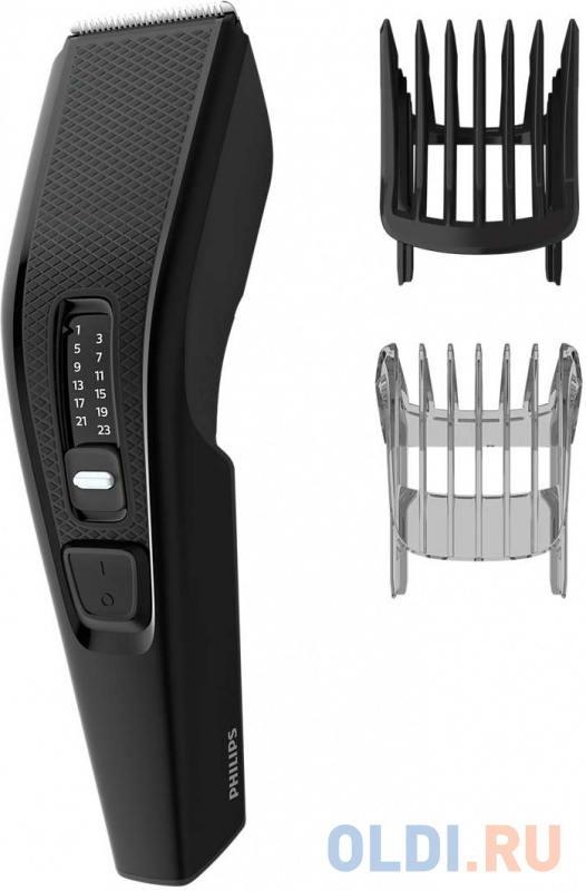 Машинка для стрижки Philips HC3510/15 черный (насадок в компл:2шт) фото