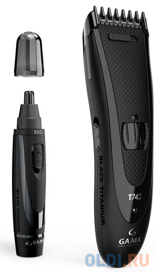 Машинка для стрижки волос GA.MA T742 + триммер T312 чёрный rowenta машинка для стрижки волос pure collection driver tn1605f0