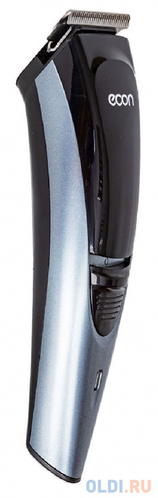 Машинка для стрижки волос ECON ECO-BC02R серый чёрный, размер 4,7x18,5x4,7 см.