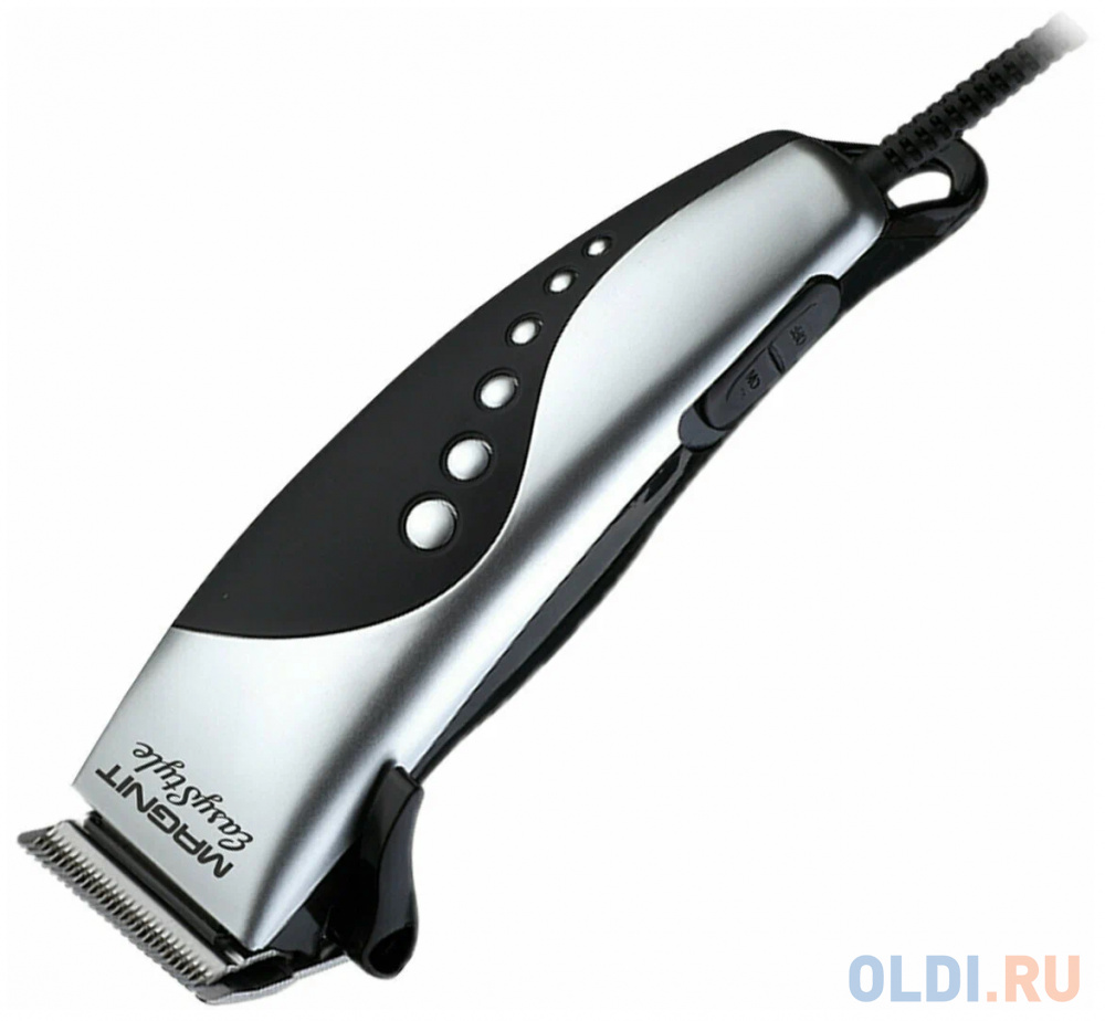 Машинка для стрижки волос Magnit RMZ-3501 серебристый черный