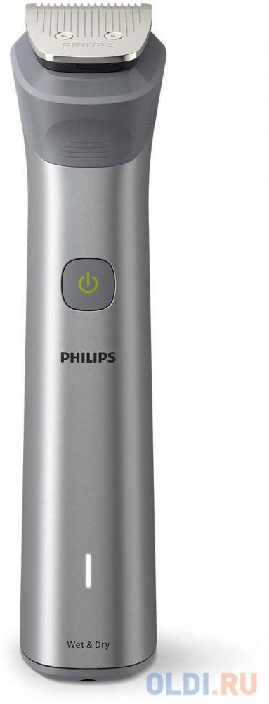 Триммер Philips MG5940/15 серебристый 5Вт (насадок в компл:12шт) MG5940/15 - фото 4