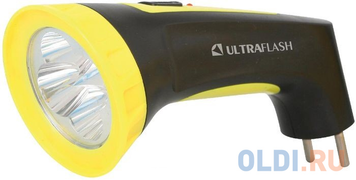 Фонарь ручной Ultraflash LED3804M чёрный желтый фонарь ручной ultraflash led3818 чёрный желтый