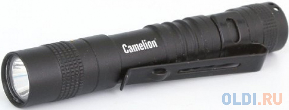 Camelion LED51516  (фонарь, черн,  LED XPE, 3 реж 1XLR03 в компл., алюм., откр. блистер) фонарь трофи tm1w 1x1w led алюм 2хаа бл