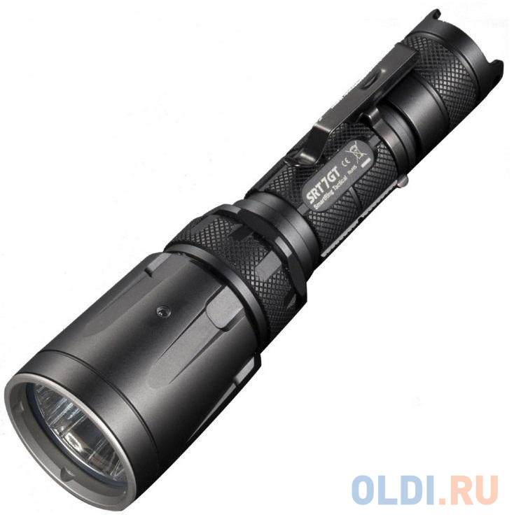 

Фонарь ручной Nitecore SRT7GT Kit черный лам.:светодиод. 18650/CR123x1