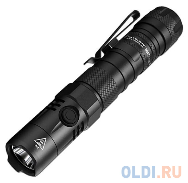 

Фонарь ручной Nitecore MH12 V2 черный лам.:светодиод. 18650x1 (19434)