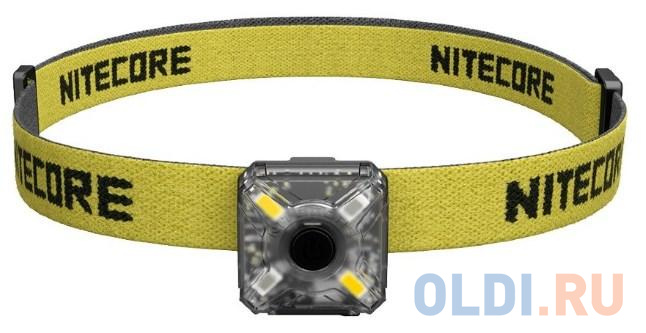

Фонарь налобный Nitecore NU05 Kit черный/желтый лам.:светодиод. 18650/CR123x1 (16806)