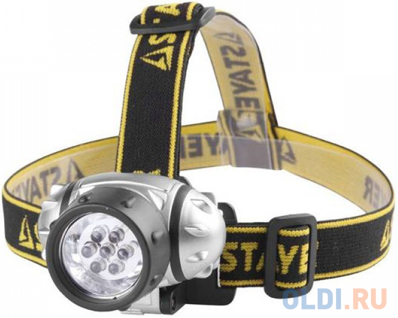 

Фонарь STAYER 56572 standard налобный светодиодный 7led 3 режима 3ааа
