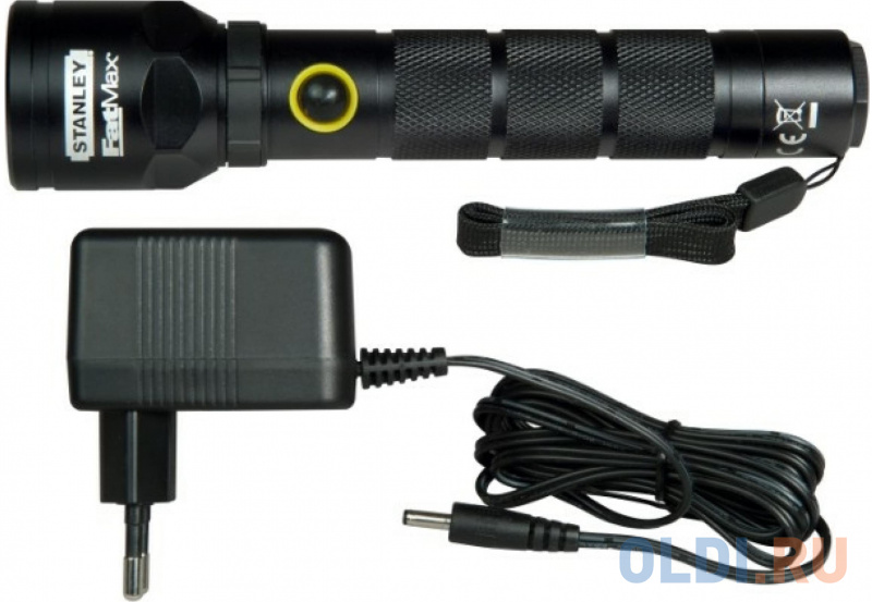 

Фонарь ручной Stanley "aluminium torch - rechargeable" чёрный
