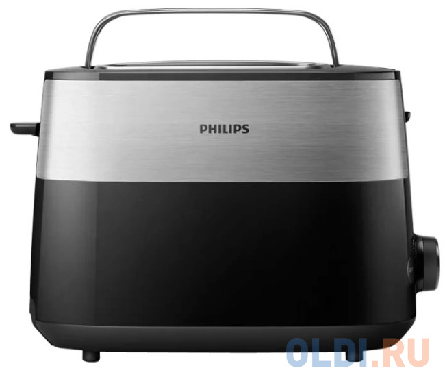 Тостер Philips HD2516 830Вт черный/стальной тостер philips hd2637 90 830вт серебристый