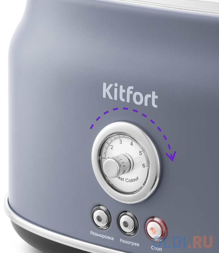 Тостер Kitfort KT-2038-3 685Вт серый фото