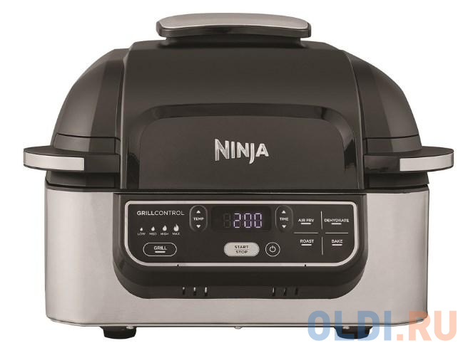 Гриль Ninja AG301EU, цвет серебристый с черным, размер 420х360х250 мм - фото 3