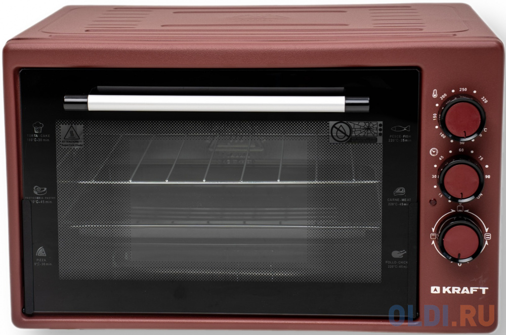 Мини-печь Kraft KF-MO 3200 R красный