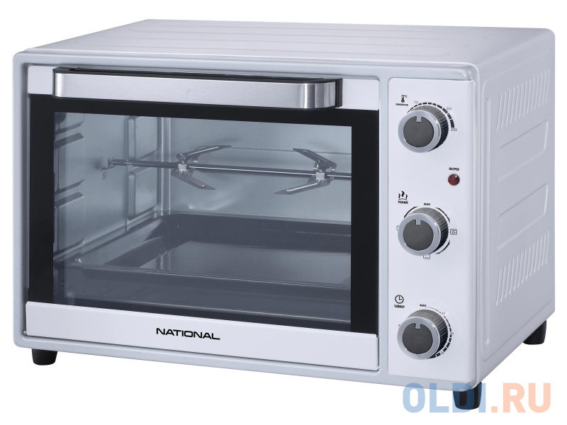 Мини-печь National NK-MO385 white белый, размер 36х52х36,5 см.