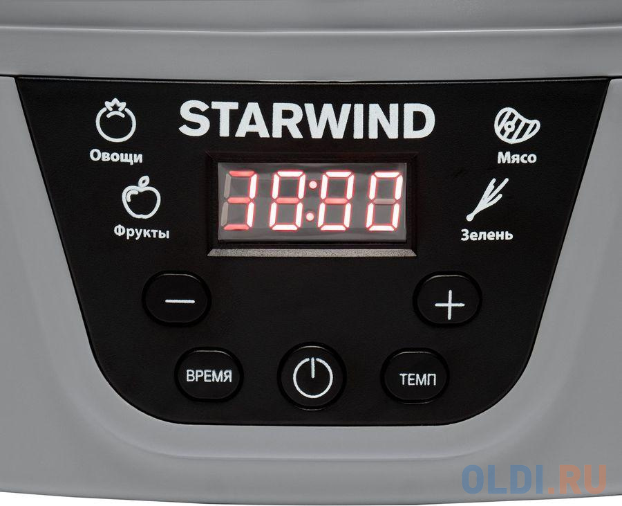 Сушка для фруктов и овощей Starwind SFD0502 5под. 400Вт серый - фото 4