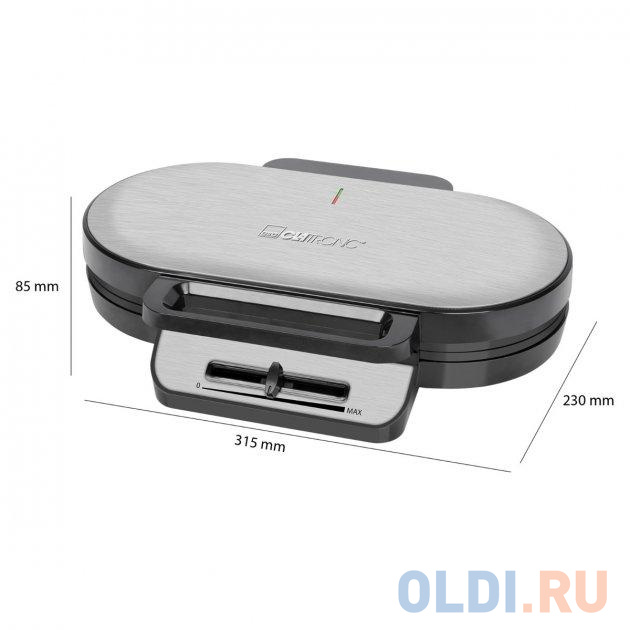 Вафельница Clatronic WA 3745 schwarz-inox фото