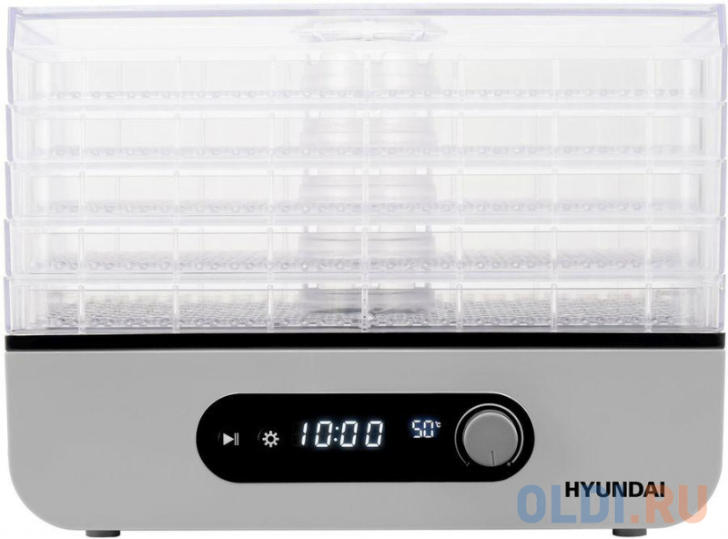 Сушилка для овощей и фруктов Hyundai HYDF-5033 серый фото
