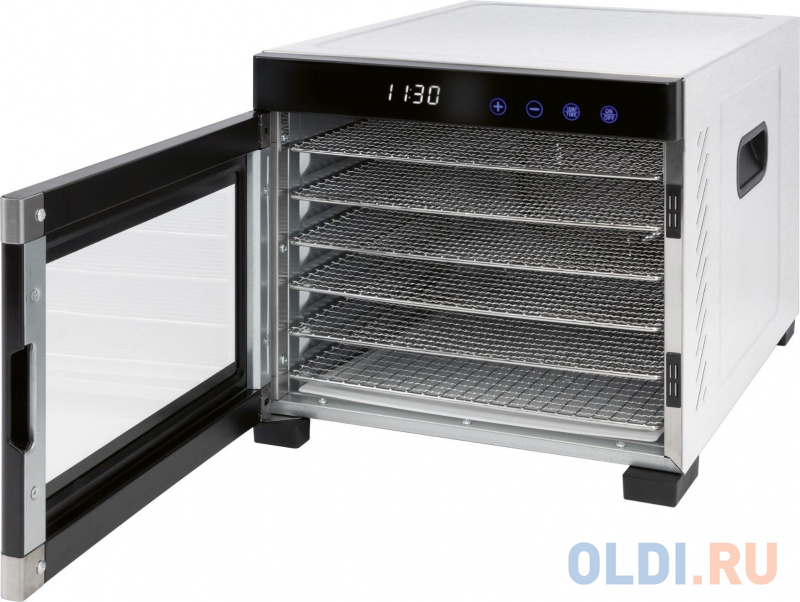 Сушилка для овощей и фруктов Profi Cook PC-DR 1218 нержавеющая сталь Сушилка для овощей и фруктов Profi Cook PC-DR 1218 нержавеющая сталь фото