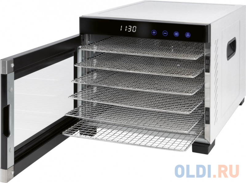 Сушилка для овощей и фруктов Profi Cook PC-DR 1218 нержавеющая сталь Сушилка для овощей и фруктов Profi Cook PC-DR 1218 нержавеющая сталь фото