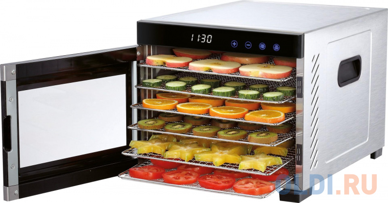 Сушилка для овощей и фруктов Profi Cook PC-DR 1218 нержавеющая сталь Сушилка для овощей и фруктов Profi Cook PC-DR 1218 нержавеющая сталь фото