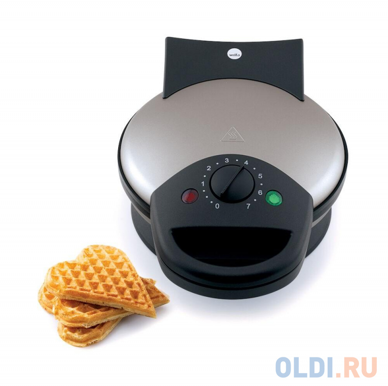 Вафельница Wilfa WM-623Bell серебристый чёрный фото