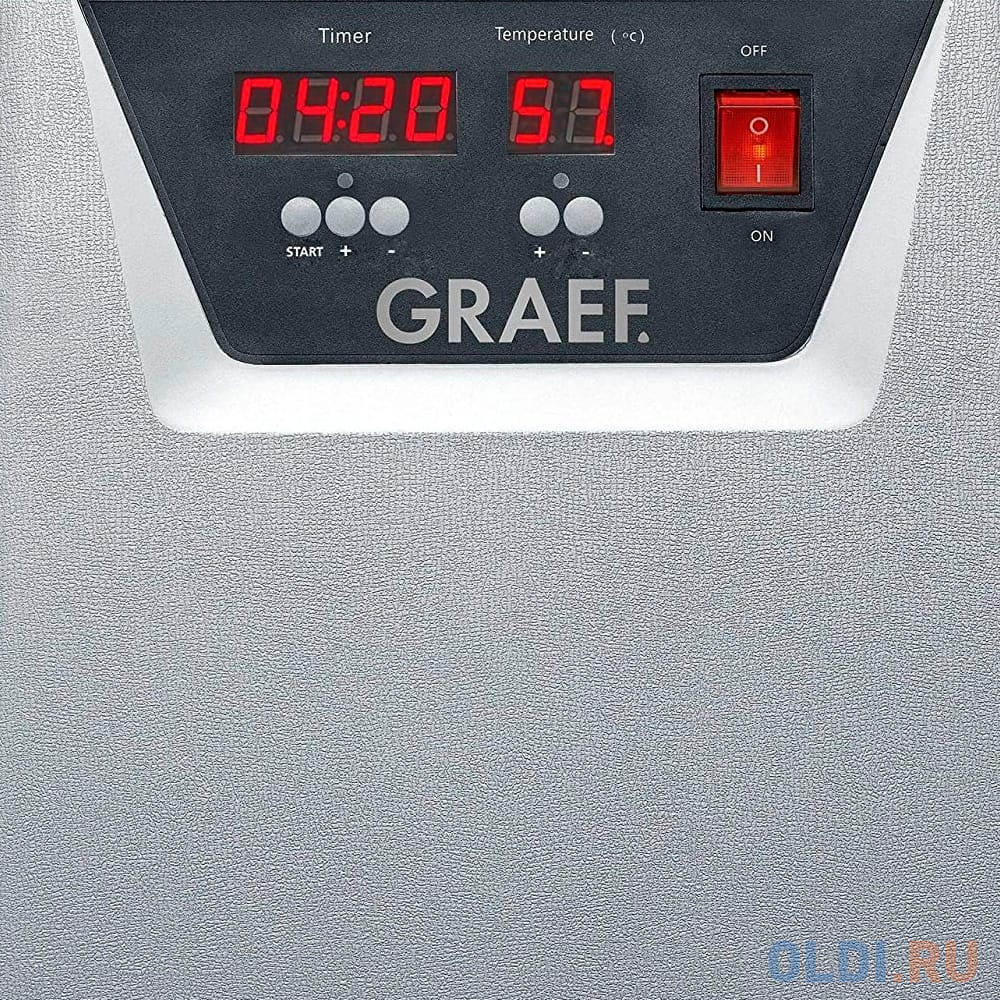 Сушилка для овощей и фруктов Graef DA 506 серебристый чёрный фото