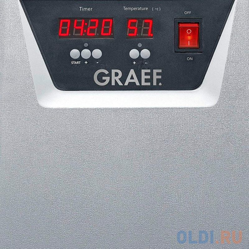 Сушилка для овощей и фруктов Graef DA 510 серебристый чёрный фото