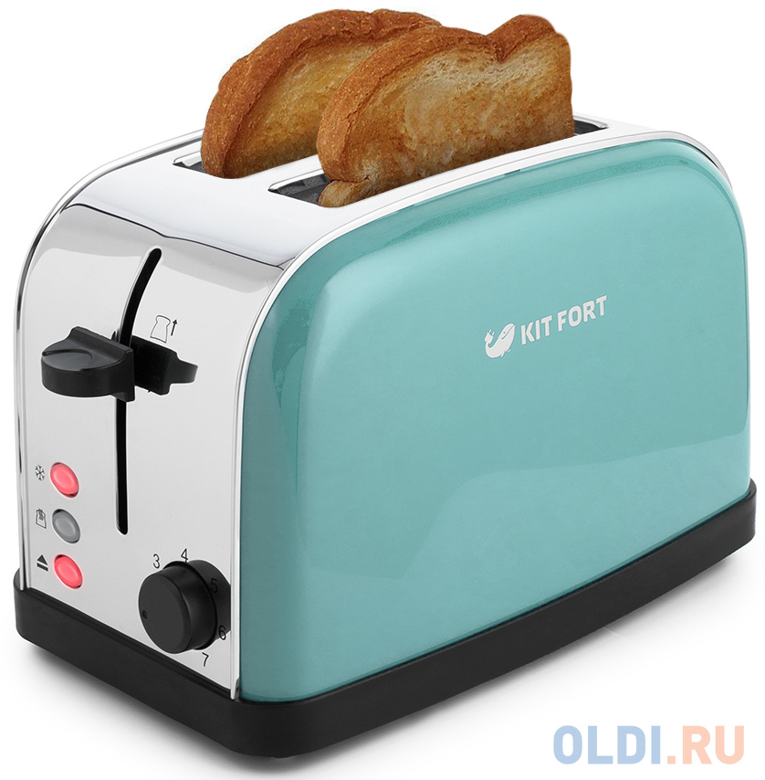 Тостер KITFORT KT-2014-4 голубой тостер смайлик