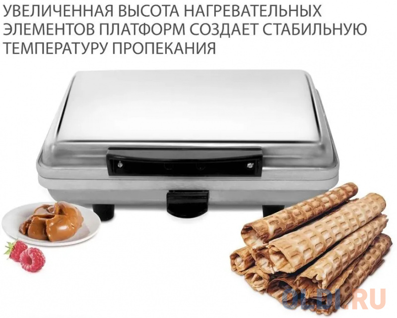 Вафельница Мастерица WM-2 ЭВ-0,8/220 серебристый матовый Вафельница Мастерица WM-2 ЭВ-0,8/220 серебристый матовый фото